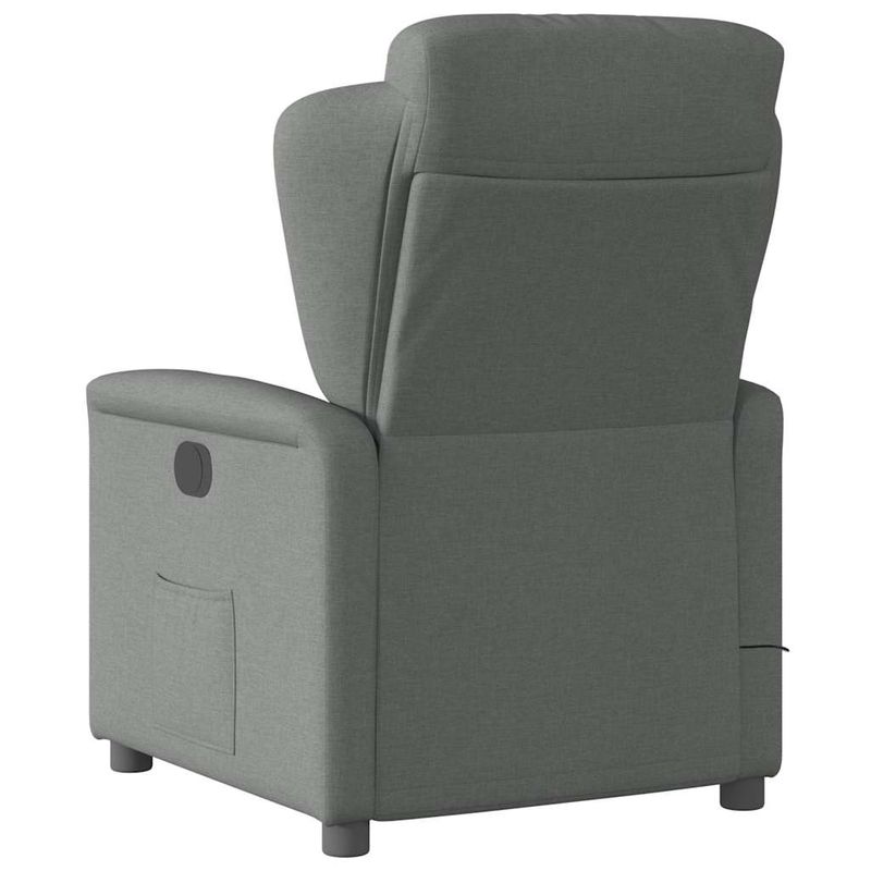 Ingrijire personala si Cosmetice - Sanatate si wellness - Articole wellness - Fotolii de masaj - Fotoliu de masaj rabatabil, gri inchis, material textil - Infinity.ro
