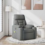 Ingrijire personala si Cosmetice - Sanatate si wellness - Articole wellness - Fotolii de masaj - Fotoliu de masaj rabatabil, gri inchis, material textil - Infinity.ro