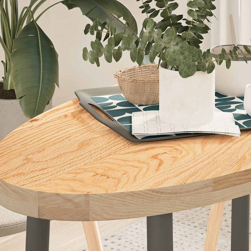 Casa si Gradina - Mobilier - Feronerie si accesorii mobila - Blat de masa 100x50x4 cm lemn masiv de stejar oval - Infinity.ro