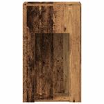 Casa si Gradina - Mobilier - Mese si birouri - Birouri - Suport turn pentru computer cu sertar lemn vechi 30x44x74 cm - Infinity.ro