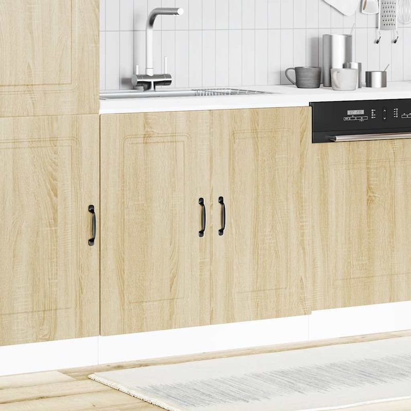 Casa si Gradina - Mobilier - Comode si corpuri - Corpuri bucatarie - Dulap de baza pentru chiuveta Stejar Sonoma Lemn prelucrat, mărime 80x46x81.5 cm - Infinity.ro