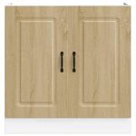 Casa si Gradina - Mobilier - Comode si corpuri - Corpuri bucatarie - Dulap de baza pentru chiuveta Stejar Sonoma Lemn prelucrat, mărime 80x46x81.5 cm - Infinity.ro