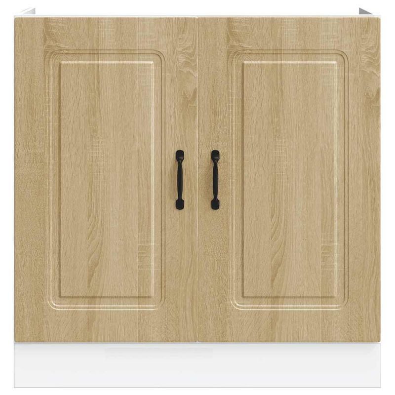 Casa si Gradina - Mobilier - Comode si corpuri - Corpuri bucatarie - Dulap de baza pentru chiuveta Stejar Sonoma Lemn prelucrat, mărime 80x46x81.5 cm - Infinity.ro