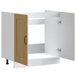 Casa si Gradina - Mobilier - Comode si corpuri - Corpuri bucatarie - Dulap de baza pentru chiuveta Stejar Sonoma Lemn prelucrat, mărime 80x46x81.5 cm - Infinity.ro