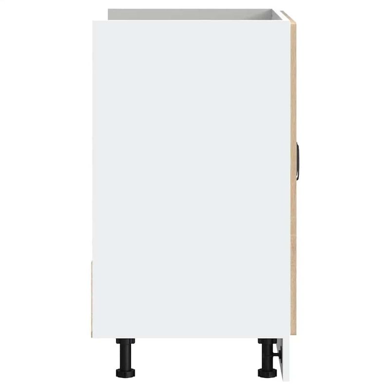 Casa si Gradina - Mobilier - Comode si corpuri - Corpuri bucatarie - Dulap de baza pentru chiuveta Stejar Sonoma Lemn prelucrat, mărime 80x46x81.5 cm - Infinity.ro