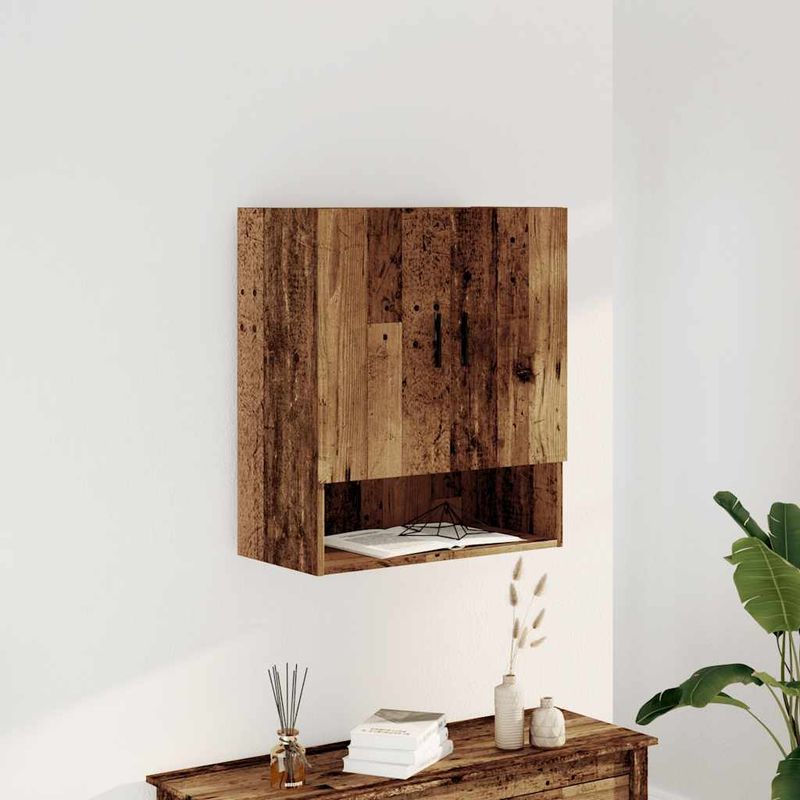 Casa si Gradina - Mobilier - Dulapuri si sifoniere - Dulapuri - Dulap de perete, lemn vechi, 60x31x70 cm, lemn compozit - Infinity.ro