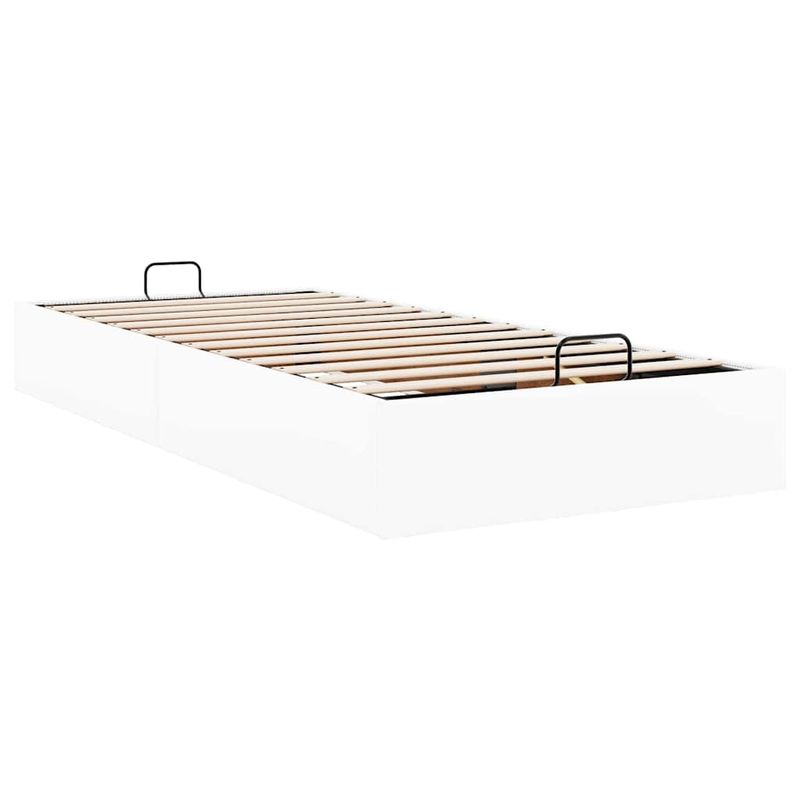 Casa si Gradina - Mobilier - Paturi si accesorii - Paturi - Cadru de pat otoman fara saltea Alb 80x200 cm piele artificiala - Infinity.ro