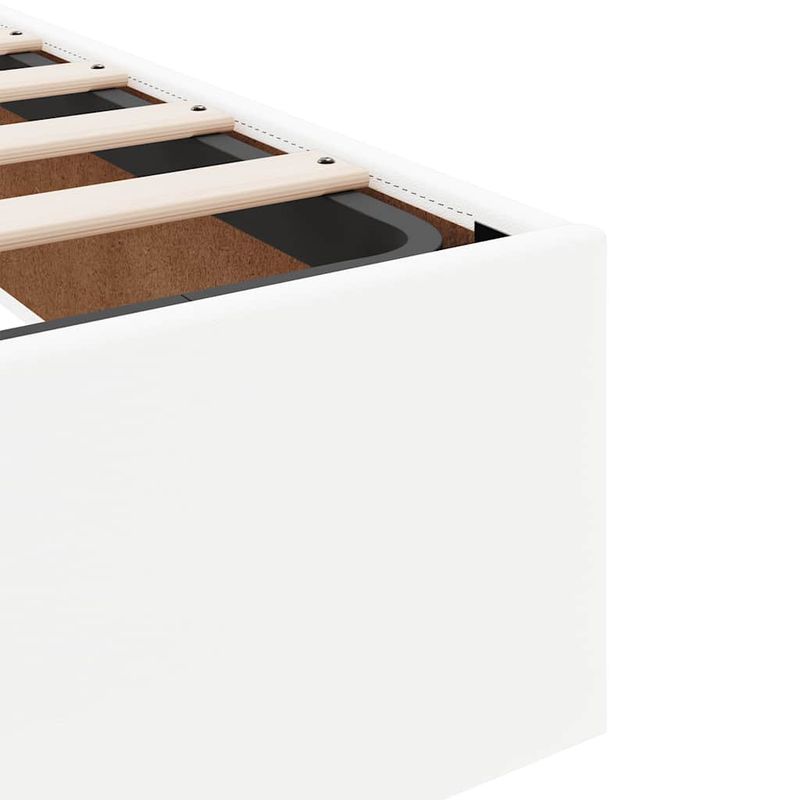 Casa si Gradina - Mobilier - Paturi si accesorii - Paturi - Cadru de pat otoman fara saltea Alb 80x200 cm piele artificiala - Infinity.ro