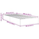 Casa si Gradina - Mobilier - Paturi si accesorii - Paturi - Cadru de pat otoman fara saltea Alb 80x200 cm piele artificiala - Infinity.ro