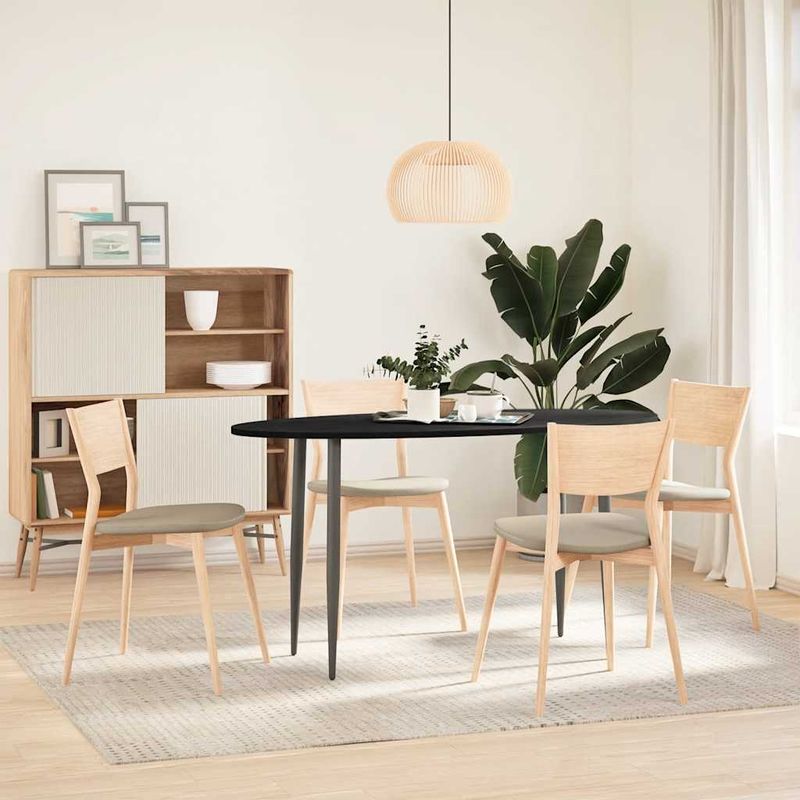 Casa si Gradina - Mobilier - Feronerie si accesorii mobila - Blat de masa maro inchis 140x60x2 cm lemn masiv de stejar oval - Infinity.ro