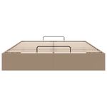 Casa si Gradina - Mobilier - Paturi si accesorii - Paturi - Cadru de pat otoman fara saltea Cappucino piele artificiala, mărime 140x190 cm - Infinity.ro