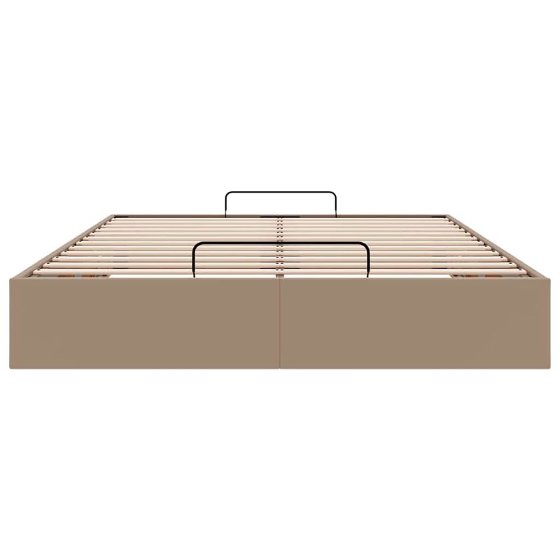 Casa si Gradina - Mobilier - Paturi si accesorii - Paturi - Cadru de pat otoman fara saltea Cappucino piele artificiala, mărime 140x190 cm - Infinity.ro