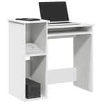 Casa si Gradina - Mobilier - Mese si birouri - Birouri - Birou cu rafturi, alb, 84x40x78 cm, PAL - Infinity.ro