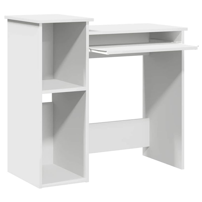 Casa si Gradina - Mobilier - Mese si birouri - Birouri - Birou cu rafturi, alb, 84x40x78 cm, PAL - Infinity.ro