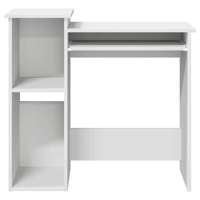 Casa si Gradina - Mobilier - Mese si birouri - Birouri - Birou cu rafturi, alb, 84x40x78 cm, PAL - Infinity.ro