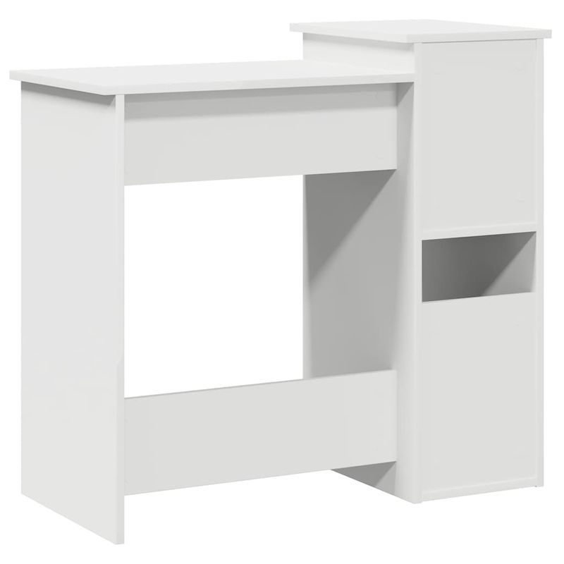 Casa si Gradina - Mobilier - Mese si birouri - Birouri - Birou cu rafturi, alb, 84x40x78 cm, PAL - Infinity.ro