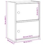 Casa si Gradina - Mobilier - Biblioteci si rafturi - Biblioteci - Biblioteca, stejar sonoma, 40x24x52 cm, lemn prelucrat - Infinity.ro