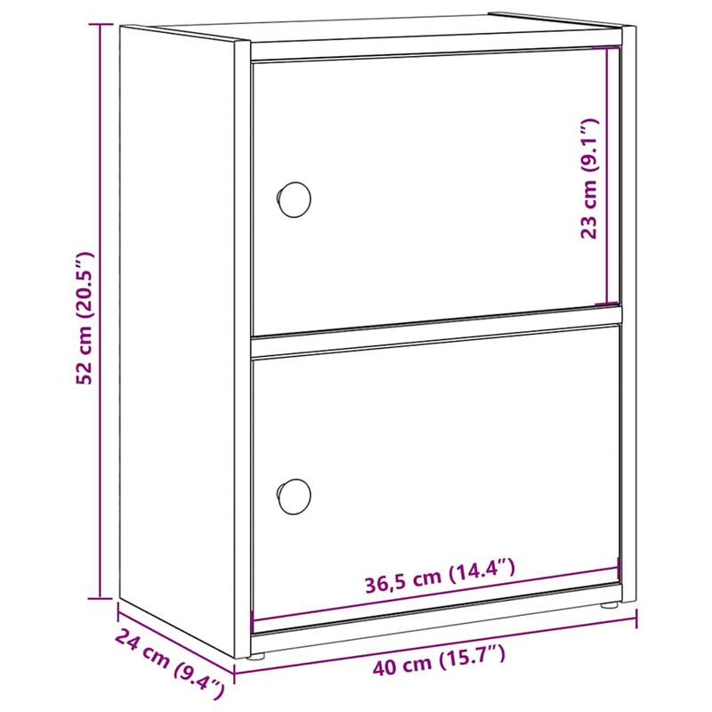 Casa si Gradina - Mobilier - Biblioteci si rafturi - Biblioteci - Biblioteca, stejar sonoma, 40x24x52 cm, lemn prelucrat - Infinity.ro