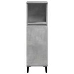 Casa si Gradina - Mobilier - Mobilier baie - Corpuri baie - Dulap de baie, gri beton, 30x30x100 cm, lemn prelucrat - Infinity.ro