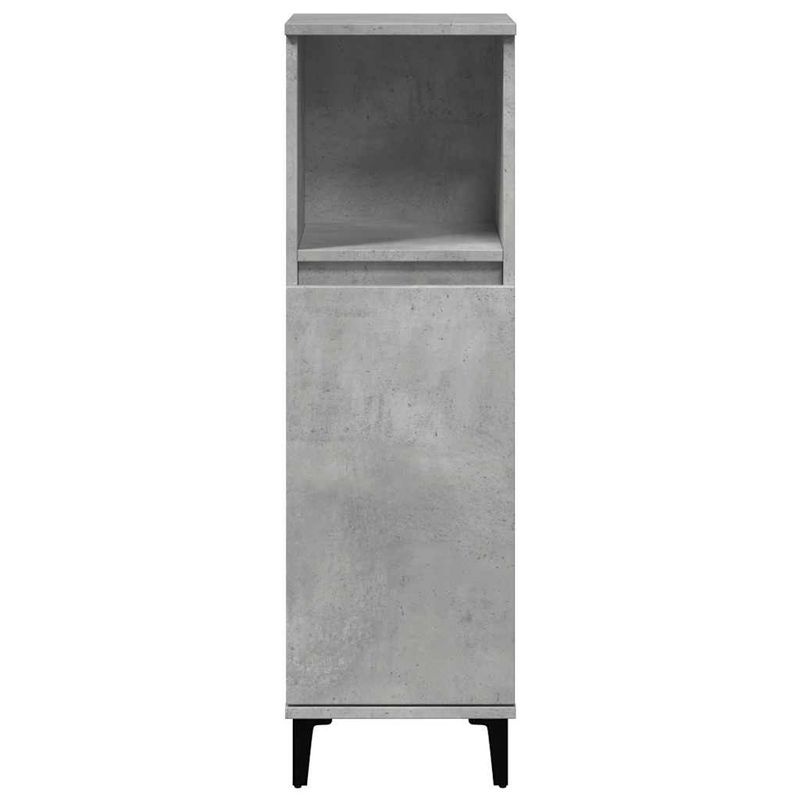 Casa si Gradina - Mobilier - Mobilier baie - Corpuri baie - Dulap de baie, gri beton, 30x30x100 cm, lemn prelucrat - Infinity.ro