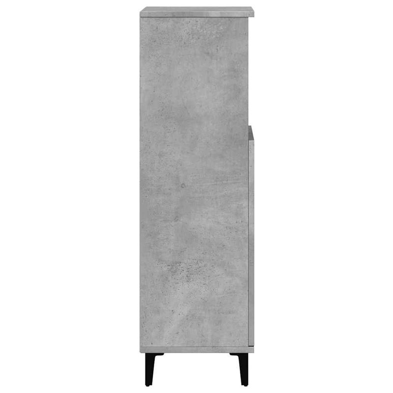 Casa si Gradina - Mobilier - Mobilier baie - Corpuri baie - Dulap de baie, gri beton, 30x30x100 cm, lemn prelucrat - Infinity.ro