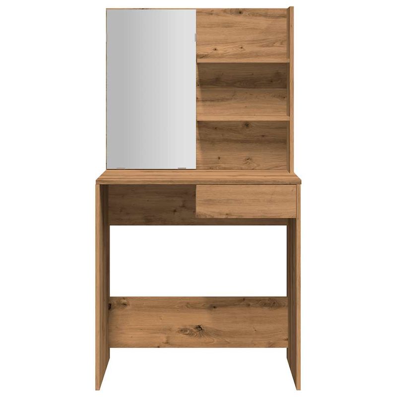 Casa si Gradina - Mobilier - Comode si corpuri - Masute de toaleta - Masa de toaleta cu oglinda, stejar artizanal, 74,5x40x141 cm - Infinity.ro