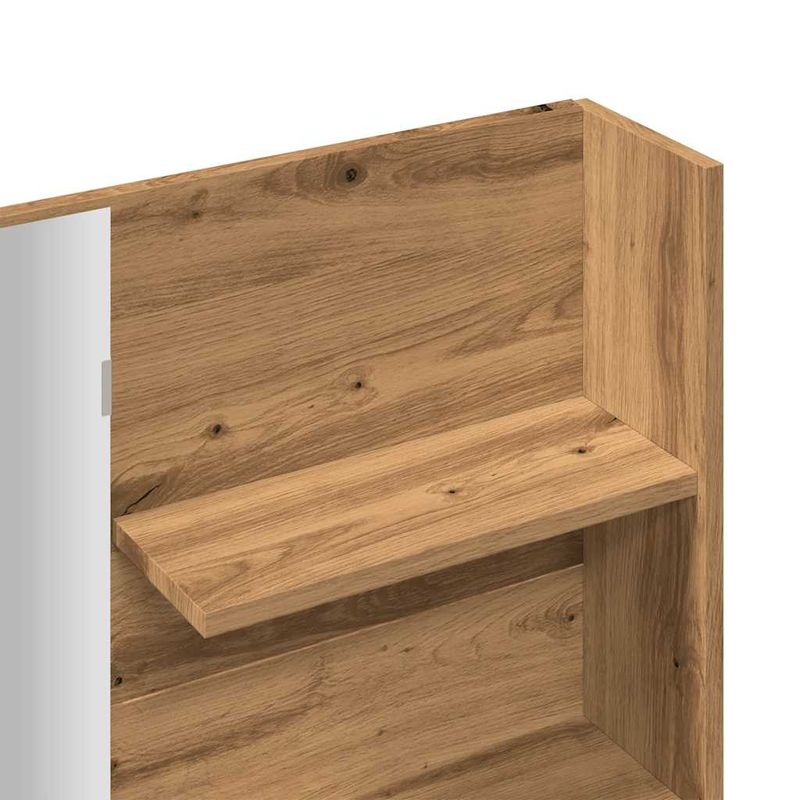 Casa si Gradina - Mobilier - Comode si corpuri - Masute de toaleta - Masa de toaleta cu oglinda, stejar artizanal, 74,5x40x141 cm - Infinity.ro