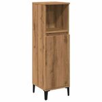 Casa si Gradina - Mobilier - Mobilier baie - Corpuri baie - Dulap de baie, stejar artizanal, 30x30x100 cm, lemn prelucrat - Infinity.ro