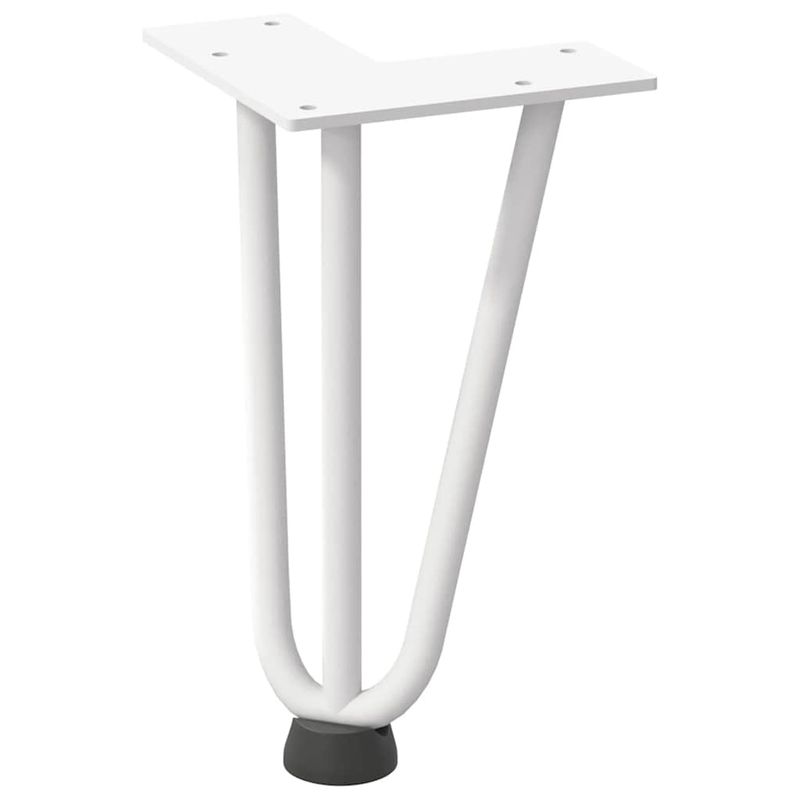 Casa si Gradina - Mobilier - Feronerie si accesorii mobila - Picioare de masa in ac de par 4 buc Otel solid alb 20 cm, model 3 rods - Infinity.ro