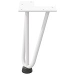 Casa si Gradina - Mobilier - Feronerie si accesorii mobila - Picioare de masa in ac de par 4 buc Otel solid alb 20 cm, model 3 rods - Infinity.ro