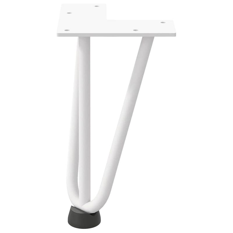 Casa si Gradina - Mobilier - Feronerie si accesorii mobila - Picioare de masa in ac de par 4 buc Otel solid alb 20 cm, model 3 rods - Infinity.ro