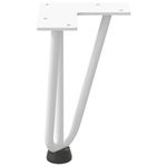 Casa si Gradina - Mobilier - Feronerie si accesorii mobila - Picioare de masa in ac de par 4 buc Otel solid alb 20 cm, model 3 rods - Infinity.ro