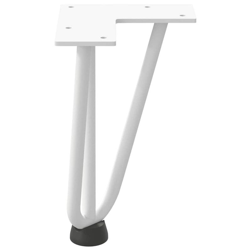 Casa si Gradina - Mobilier - Feronerie si accesorii mobila - Picioare de masa in ac de par 4 buc Otel solid alb 20 cm, model 3 rods - Infinity.ro