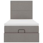 Casa si Gradina - Mobilier - Paturi si accesorii - Paturi - Cadru de pat otoman cu saltea Taupe 90x190cm Material - Infinity.ro