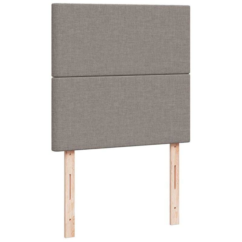 Casa si Gradina - Mobilier - Paturi si accesorii - Paturi - Cadru de pat otoman cu saltea Taupe 90x190cm Material - Infinity.ro