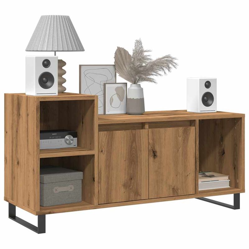 Casa si Gradina - Mobilier - Comode si corpuri - Comode - Comoda TV, stejar artizanal, 100x35x55 cm, lemn prelucrat - Infinity.ro