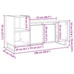 Casa si Gradina - Mobilier - Comode si corpuri - Comode - Comoda TV, stejar artizanal, 100x35x55 cm, lemn prelucrat - Infinity.ro