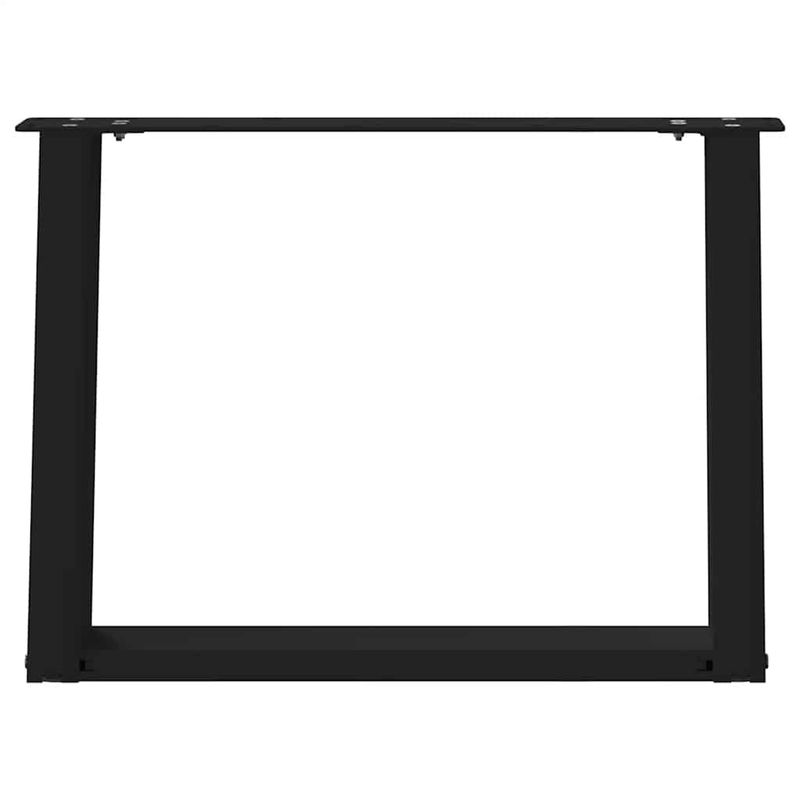 Casa si Gradina - Mobilier - Feronerie si accesorii mobila - Picioare masuta de cafea in forma de U 2 buc Negru Otel - Infinity.ro