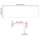 Casa si Gradina - Constructii - Scari si accesorii interioare - Accesorii scari interioare - Trepte scari 2 buc Stejar masiv netratat 80x25x2 cm - Infinity.ro