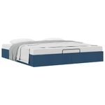 Casa si Gradina - Mobilier - Paturi si accesorii - Paturi - Cadru pat otoman fara saltea Albastru 160x200 cm tesatura - Infinity.ro