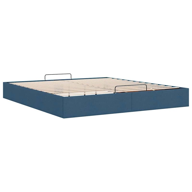 Casa si Gradina - Mobilier - Paturi si accesorii - Paturi - Cadru pat otoman fara saltea Albastru 160x200 cm tesatura - Infinity.ro