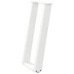 Casa si Gradina - Mobilier - Feronerie si accesorii mobila - Picioare masa consola in forma de U, 2 buc alb Otel, mărime 28x(72-73) cm - Infinity.ro