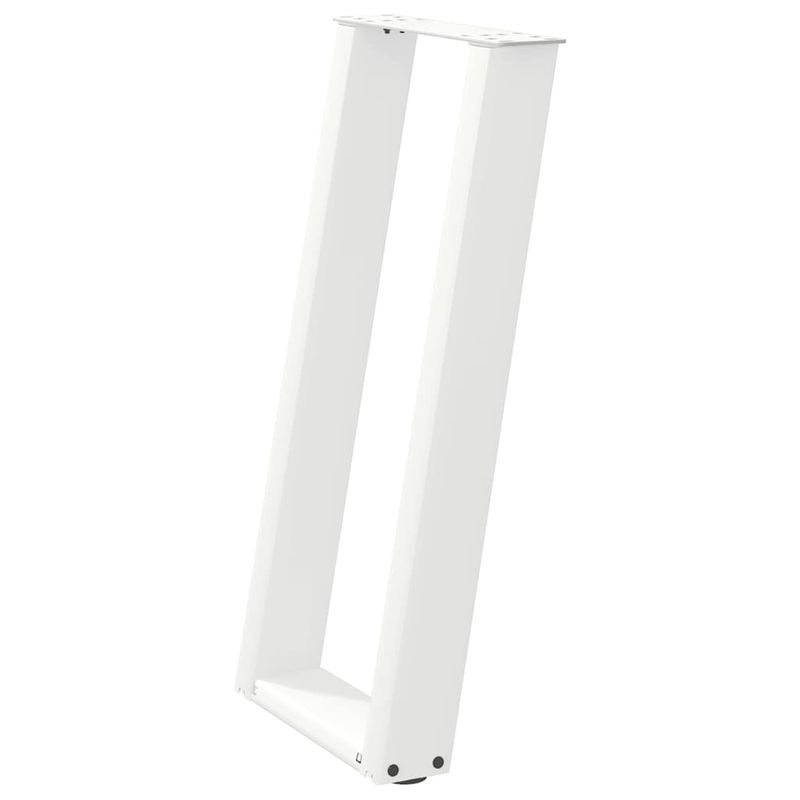 Casa si Gradina - Mobilier - Feronerie si accesorii mobila - Picioare masa consola in forma de U, 2 buc alb Otel, mărime 28x(72-73) cm - Infinity.ro