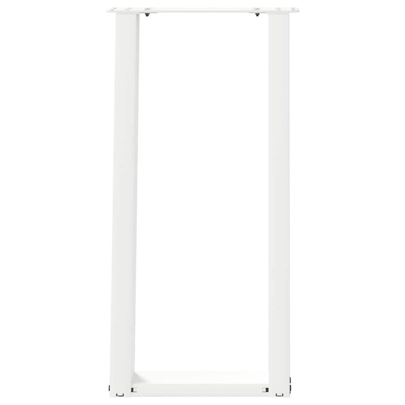 Casa si Gradina - Mobilier - Feronerie si accesorii mobila - Picioare masa consola in forma de U, 2 buc alb Otel, mărime 28x(72-73) cm - Infinity.ro