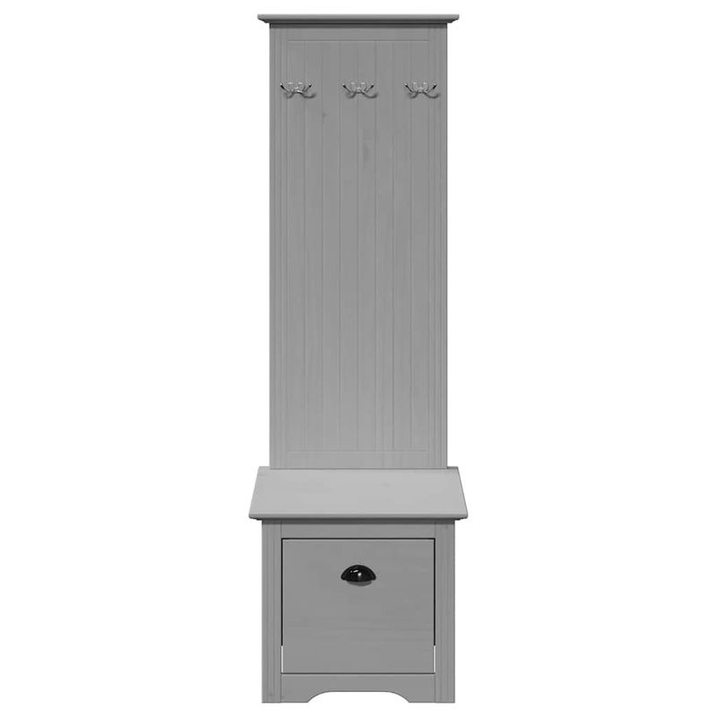 Casa si Gradina - Mobilier - Canapele si coltare - Banchete - Dulap de hol cu carlige „BODO” gri 50x40x157 cm - Infinity.ro