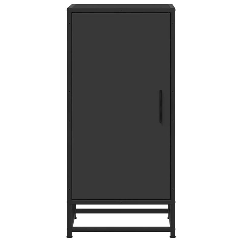 Casa si Gradina - Mobilier - Comode si corpuri - Comode - Dulap, negru, 35,5x35x76 cm, lemn prelucrat si metal - Infinity.ro