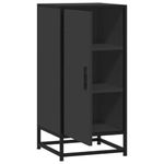 Casa si Gradina - Mobilier - Comode si corpuri - Comode - Dulap, negru, 35,5x35x76 cm, lemn prelucrat si metal - Infinity.ro