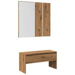Casa si Gradina - Mobilier - Canapele si coltare - Banchete - Set de mobilier pentru hol din lemn de stejar artizanal - Infinity.ro