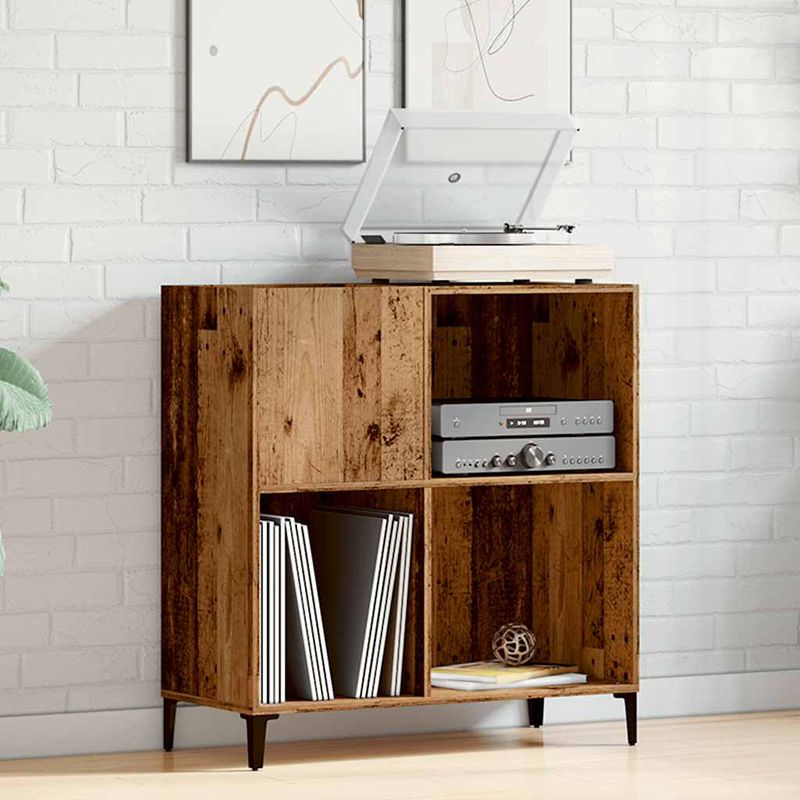 Casa si Gradina - Mobilier - Dulapuri si sifoniere - Dulapuri - Dulap pentru discuri lemn vechi 84,5x38x89 cm lemn prelucrat - Infinity.ro