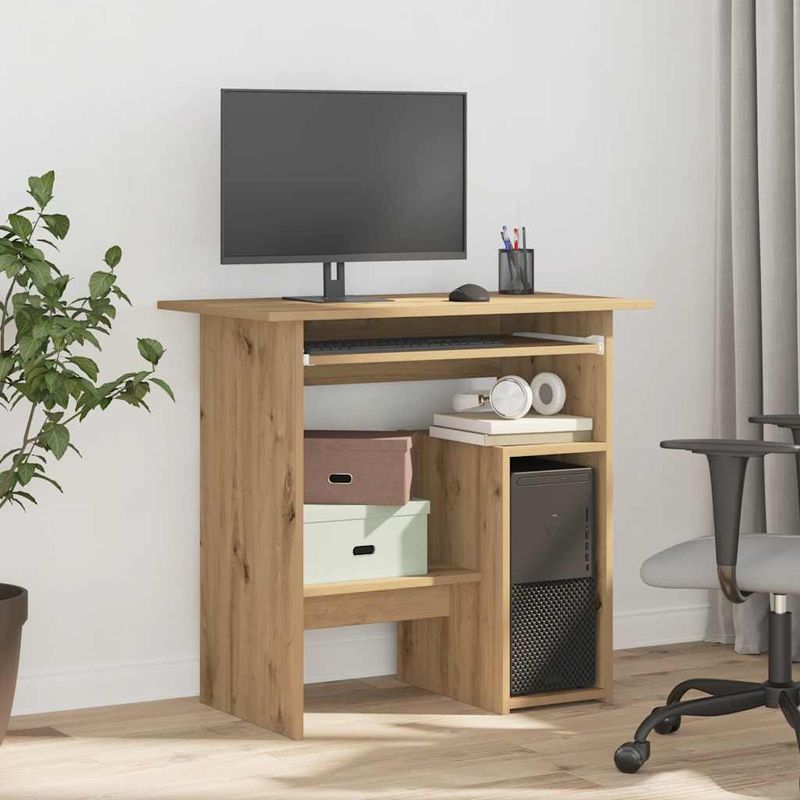 Casa si Gradina - Mobilier - Mese si birouri - Birouri - Birou, stejar artizanal, 80x45x74 cm, lemn prelucrat - Infinity.ro